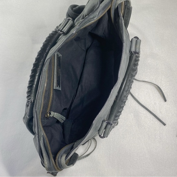 2009 Balenciaga The City Bag 115748 Anthracite 2Way Tote Lambskin - Picture 9 of 16